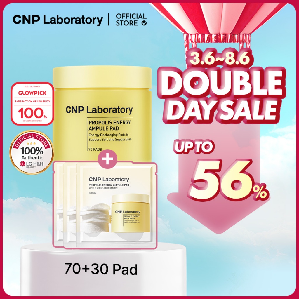 [CNP] Propolis Ampoule Pad 70+30 pads | แผ่น  เซรั่มยอดนิยมอันดับ 1 เสริมพลังด้วยโพรโพลิส & น้ำผึ้ง กลับมาอีกครั้งในรูปแบบพกพาและอัปเกรดสุดปัง | LG beauty อย่างเป็นทางการ