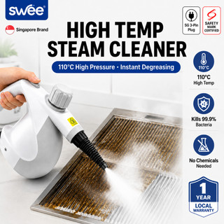 IUIGA High Temp Steam Cleaner 110°C Kitchen Grease Cleaner | SG 3-Pin Plug | Chemical-Free Home Cleaning Tool