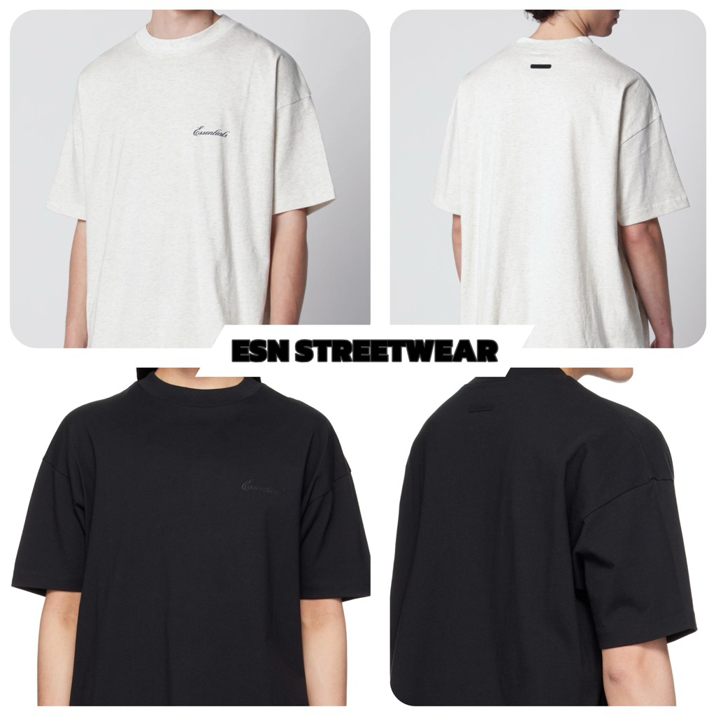 [ของแท้] Tee Essentials Fear Of God Pique Signature 90s เสื้อยืด Essentials ของแท้