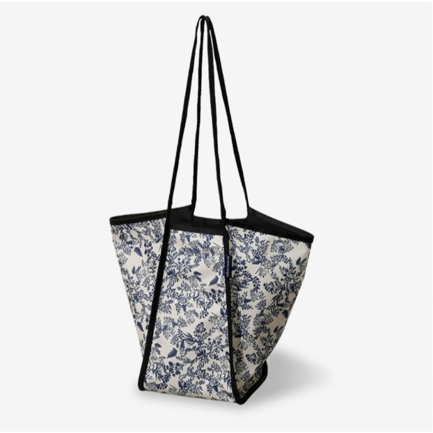 HIGHLOOP กระเป๋านักช้อป Medium NSB08 Botanical Navy(BK)