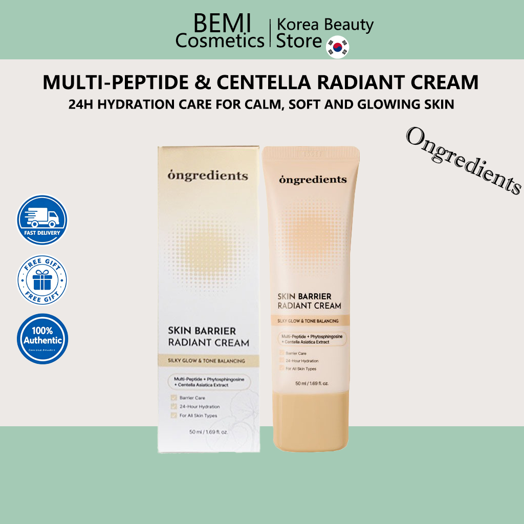 [หมดจด] Skin Barrier Radiant Cream 50ml | สิ่งกีดขวาง การดูแล | โทนบาลานซ์ซิ่ง | ผิวโกลว์นุ่ม