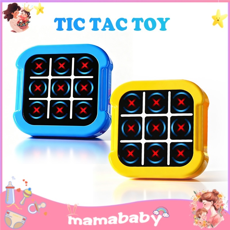 Tic Tac Toe Board ปริศนาอิเล็กทรอนิกส์เกมกระดานสําหรับเด็ก/แบบพกพามือถือ Infinite Tic Tac Toe Bolt เ