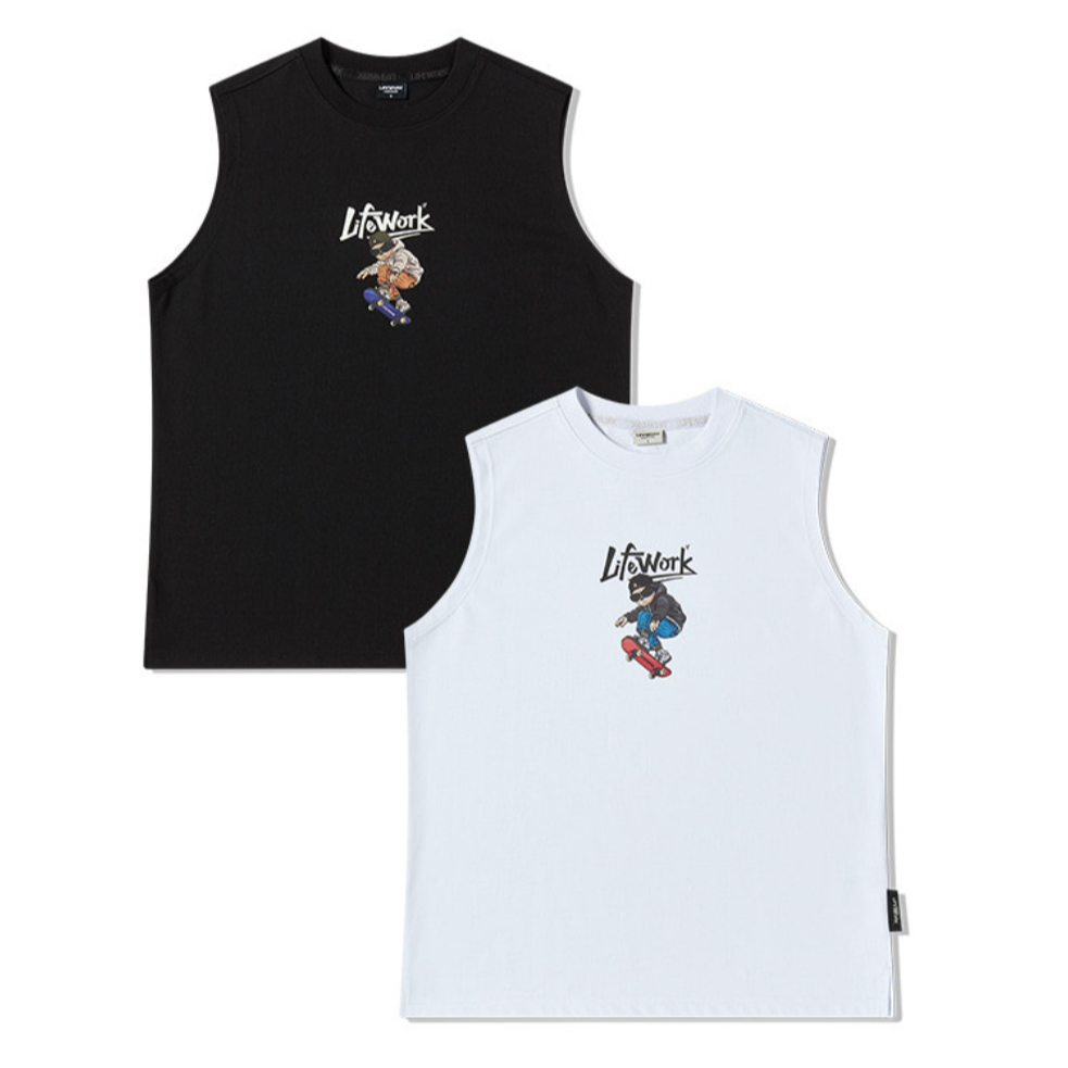 LIFEWORK Kids Clover Board Sleeve Unisex Regular Fit Cooling Tank Top 2 สี LK262SL521