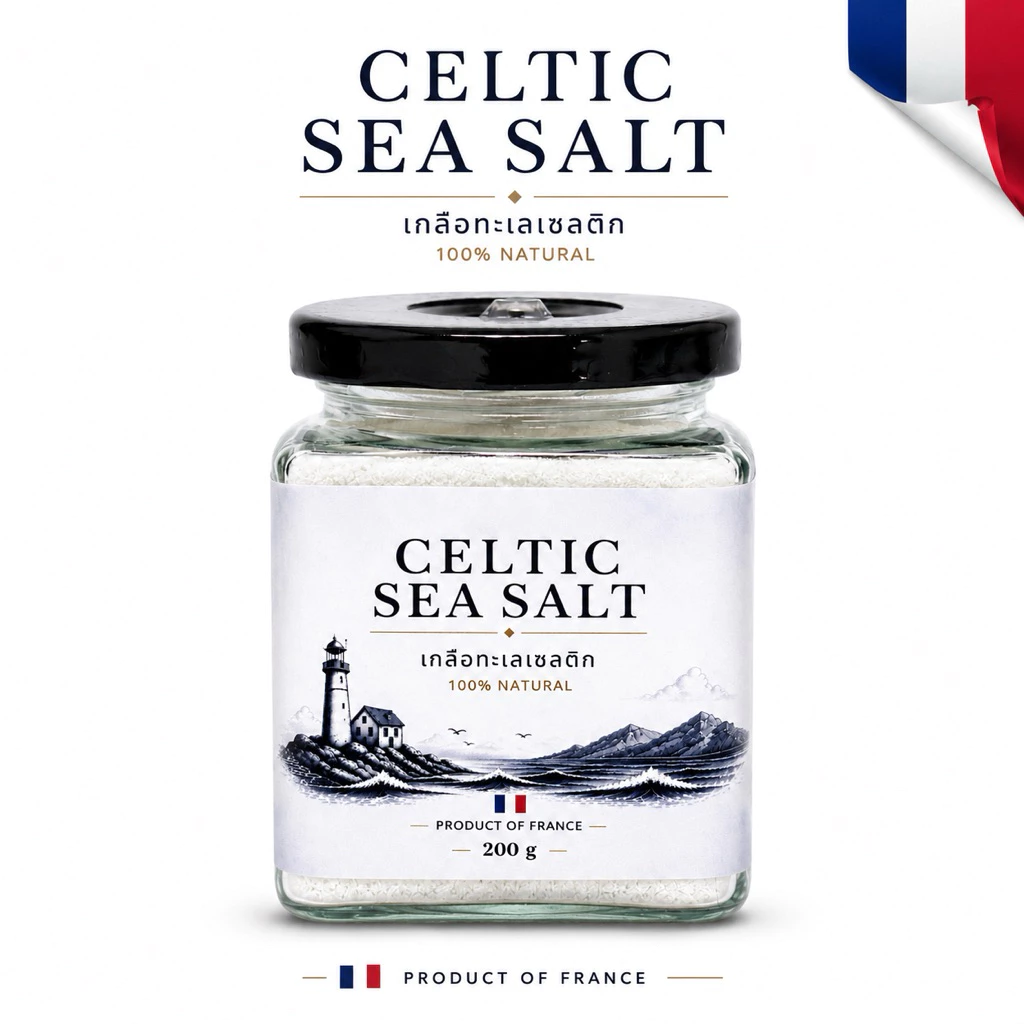 French Celtic Sea Salt เกลือทะเลธรรมชาติเซลติกจากฝรั่งเศส 200g