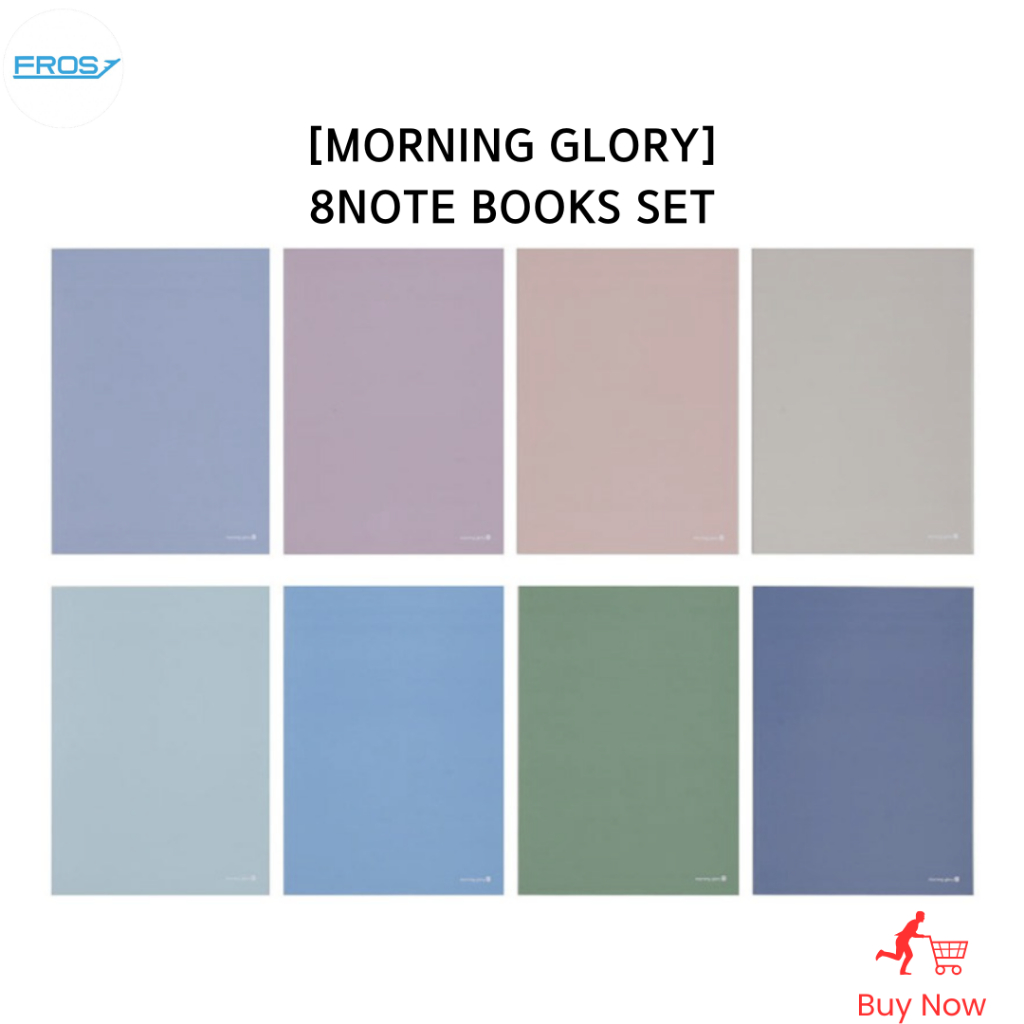 [MORNING GLORY] ชุดสมุดโน๊ต 8 เล่ม / อุปกรณ์การเรียนหรือสํานักงาน / จัดส่งจากเกาหลี