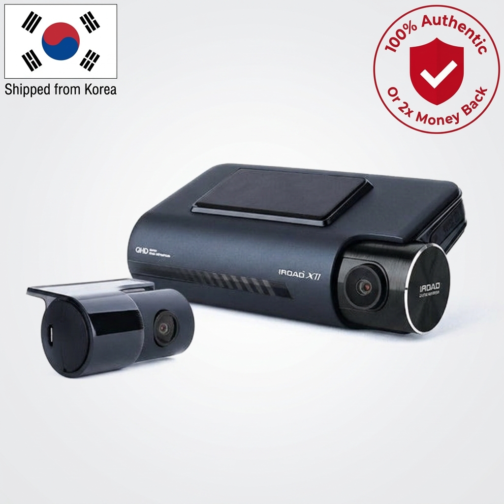 IROAD X11 32GB QHD WiFi 2-Channel Dash Cam ด้านหน้าและด้านหลังรถ Dash กล้องบันทึกการขับขี่รถ DVR พร้