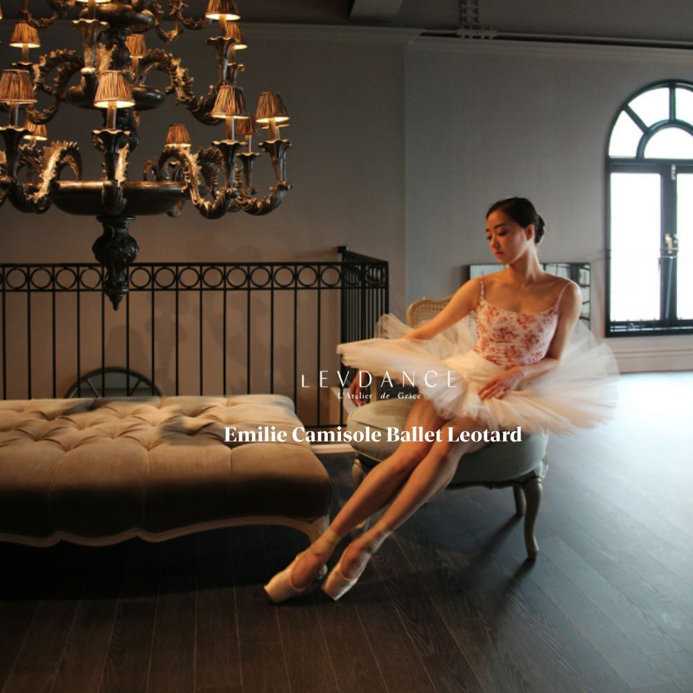 [K-style]LEVDANCE Emilie Toile De Jouy Camisole, เกาหลี Premium Ballet Leotard, LEVDANCE Ballet Leot