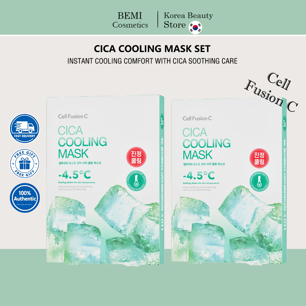 [Cell Fusion C] Post Alpha Cica Cooling Mask Sheet 10 ชิ้น