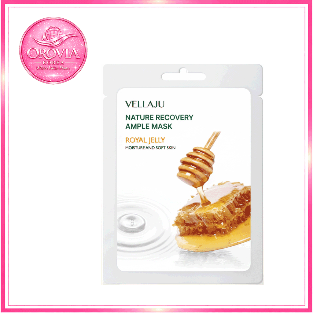 [Hot Item] Bellaju Nature Recovery Ampoule Mask Royal Jelly Hydrating Homecare Mask Pack, มาส์กเกาหลี by OROVIA KOREA