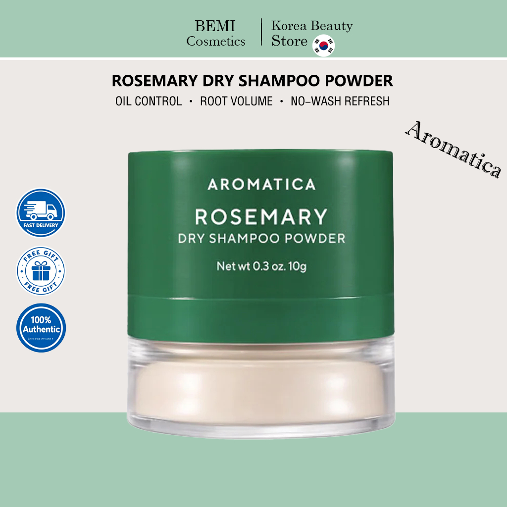 AROMATICA โรสแมรี่ ดราย แชมพู พาวเดอร์ 10g