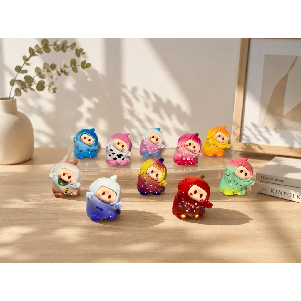 [10pcs]เรซิ่น น้อง โยโย่ ชุดนางฟ้า 10 สี สวยงามน่าสะสม มาครบเซต พร้อมส่งจากไทย
