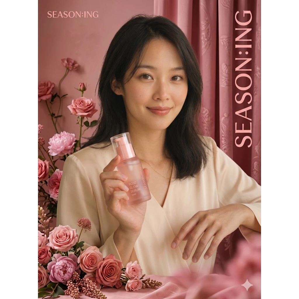 SEASON:ING Rose Serum 50ml เซรั่มกุหลาบ Niacinamide Adenosine thumbnail 3