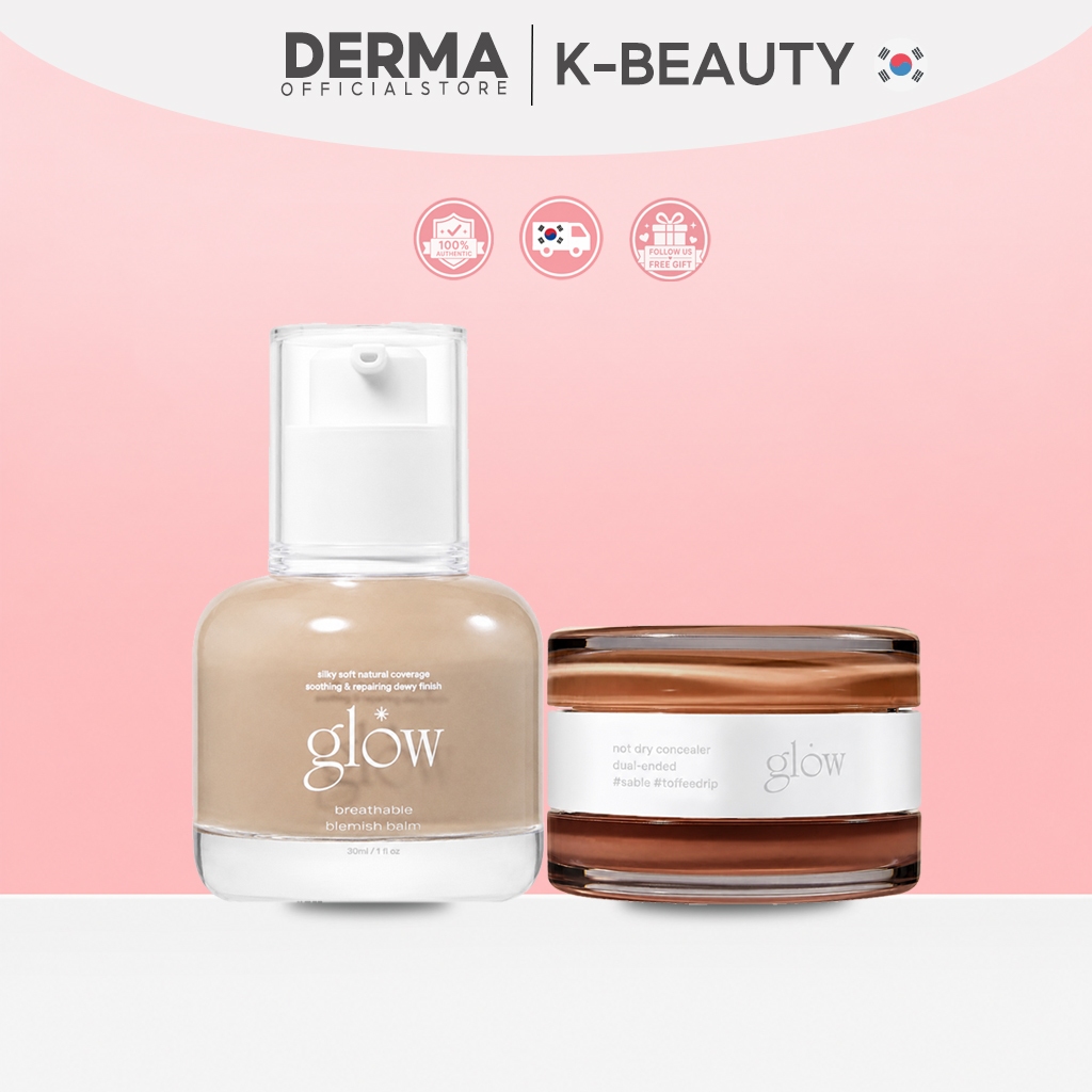 GLOW Blemish Balm 30G และคอนซีลเลอร์ 10G set (ชุดบีบีครีมและคอนซีลเลอร์)