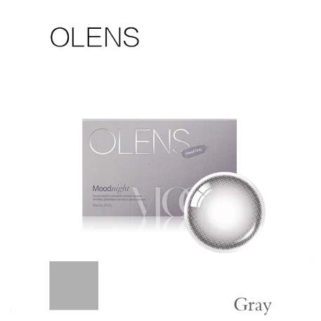 OLENS MOODNIGHT Grey คอนแทคเลนส์ 2P 1 เดือน
