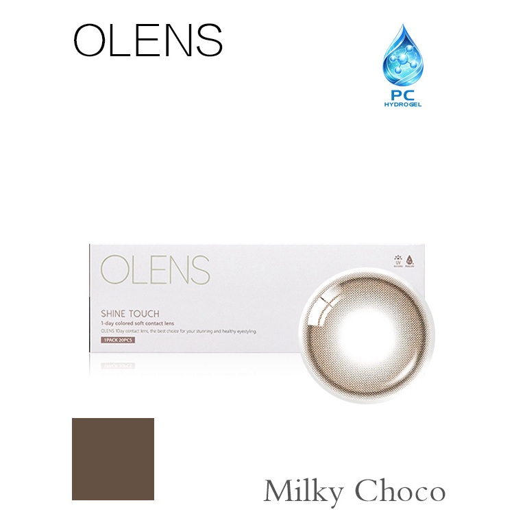 O-LENSE SHINE TOUCH MILKY Choco 1Day 20P คอนแทคเลนส์