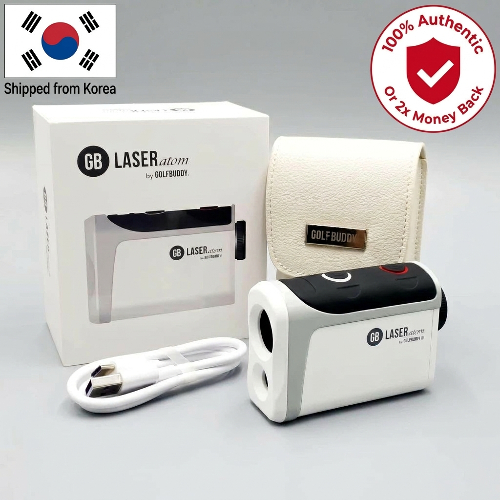 GOLFBUDDY Atom พ็อกเก็ตเลเซอร์ขนาดกะทัดรัดพิเศษเรนจ์ไฟกอล์ฟ 6x ขยาย USB ชาร์จแม่นยํา Pin Finder อุปกรณ์เสริมกอล์ฟแบบพกพาสําหรับวัดระยะทาง
