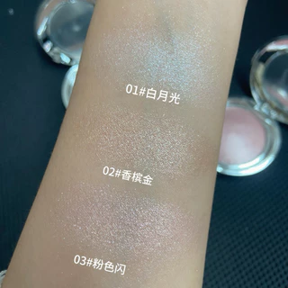 C465 แป้งไฮไลท์มุกและคอนทัวร์ 3 มิติ KAKASHOW 10g ติดทนนาน ผิวเงา ผิวกระจ่างใส เหมาะสำหรับใบหน้า เฉดสี