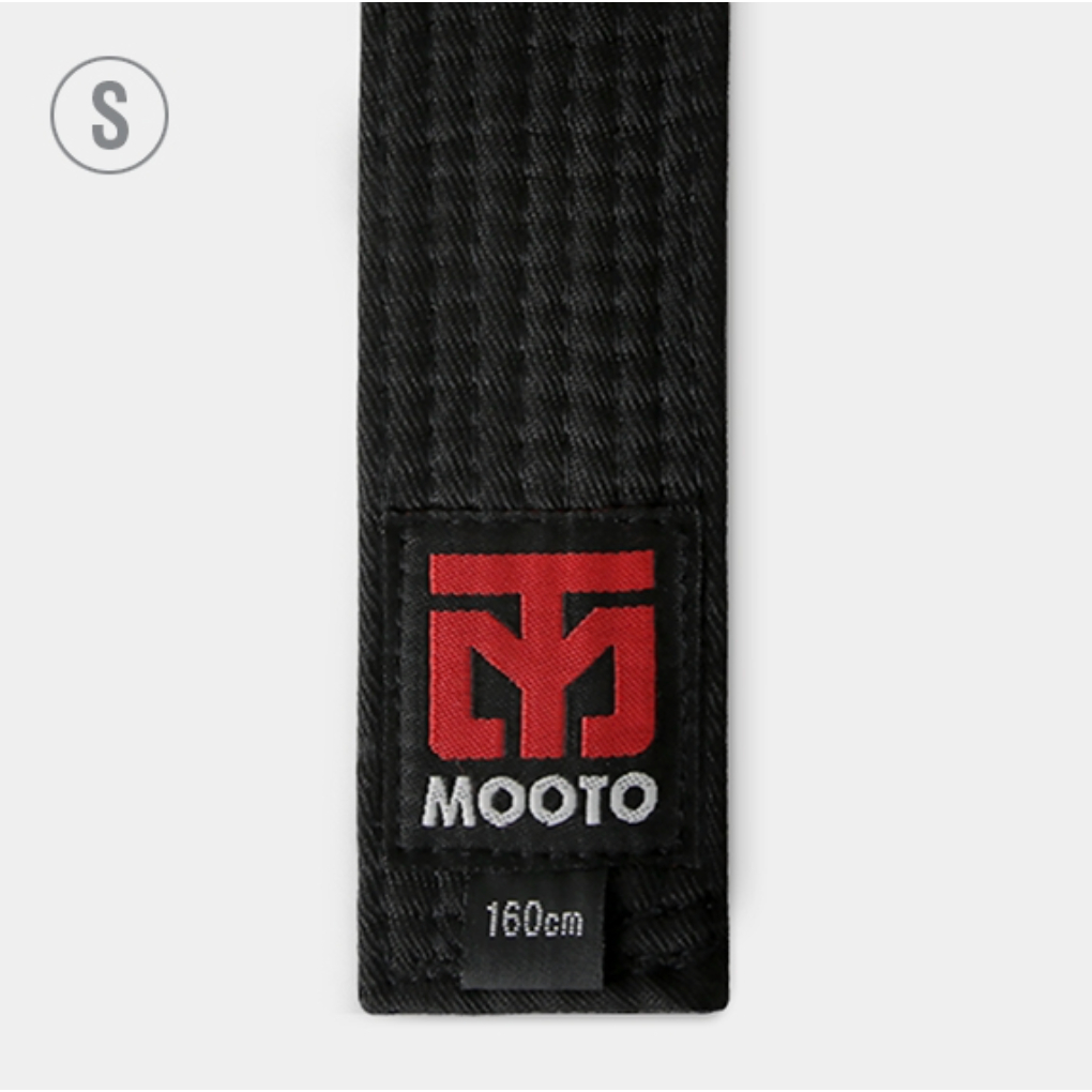 [Mooto] อุปกรณ์เสริมเทควันโด และศิลปะการต่อสู้ Taekwondo Black Belt (4 ซม.)