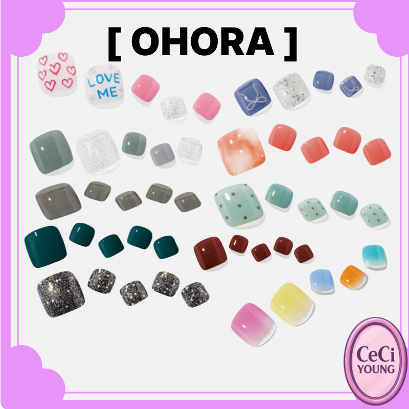 OHORA Mint Choco Pedi Gel Pedicure Nail Sticker/ ของแท้ 100% โดย ceciyoung
