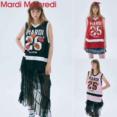 [MARDI MERCREDI] MESH JERSEY TOP SLEEVELESS BLOSSOM_4color / สินค้าแท้ 100% / โปรดตรวจสอบ QRcode
