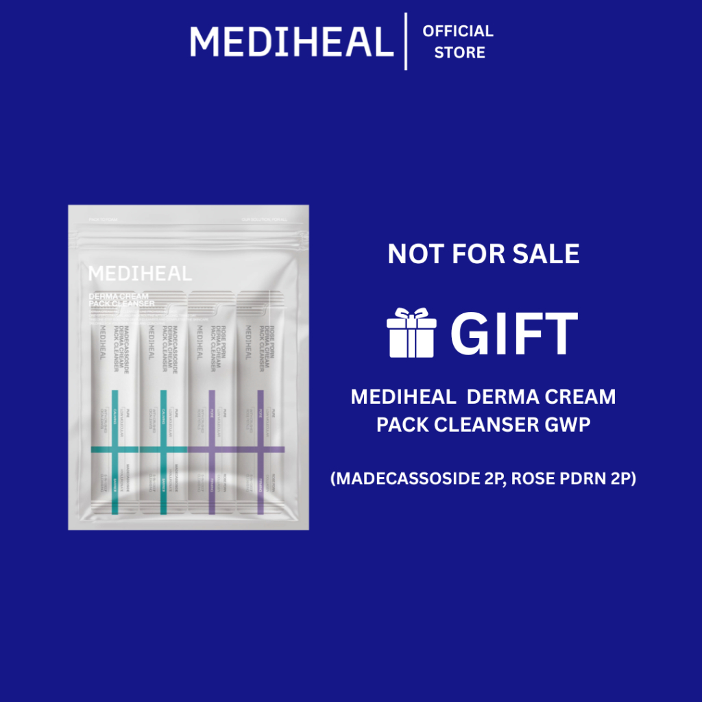 [ลดราคา] (SLS) MEDIHEAL DERMA CREAM PACK CLEANSER GWP - MADECASSOSIDE & ROSE PDRN
