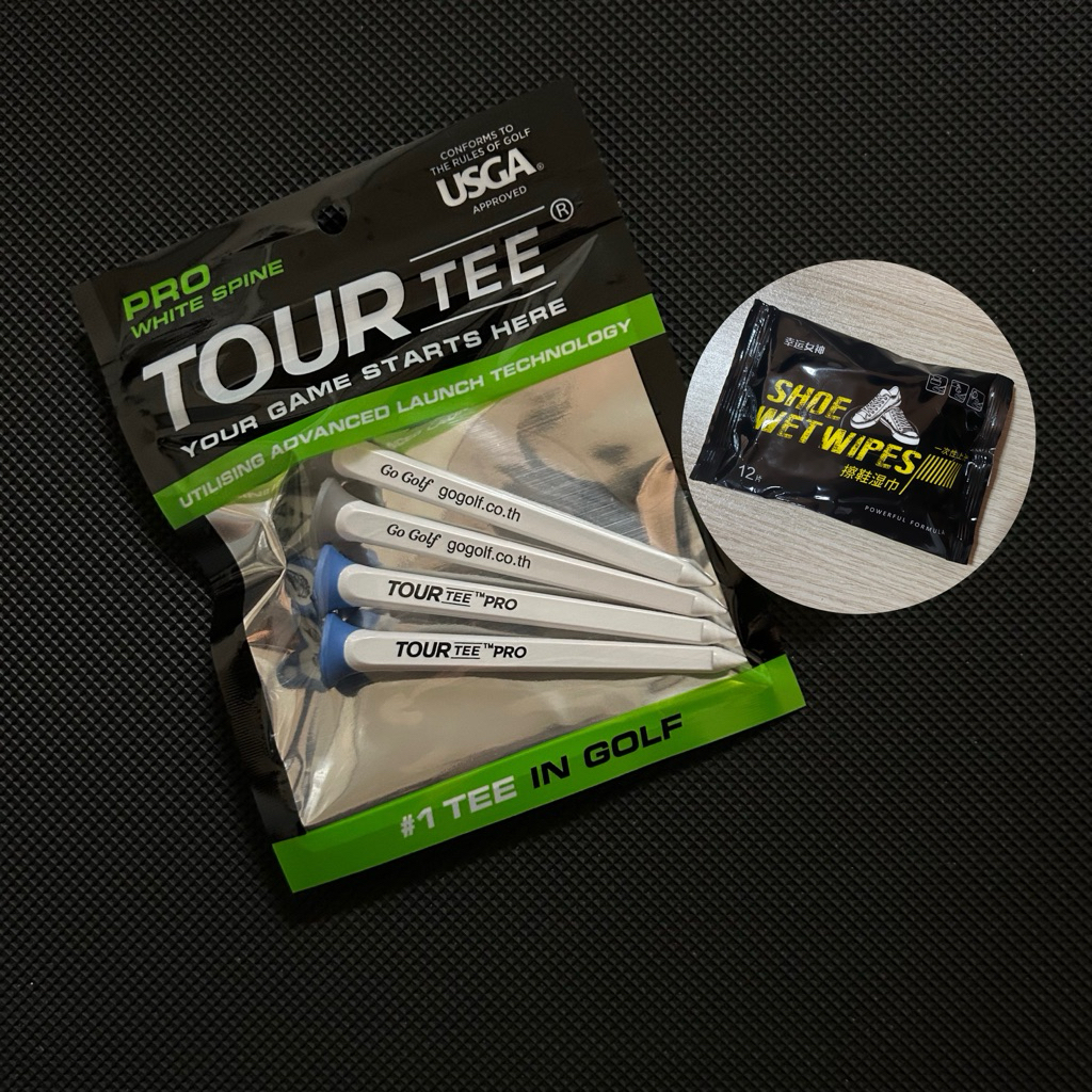 Tour Tee Pro [1 แพค มี 4 ชิ้น] 🎉 แถมฟรีทิชชูเปียกทำความสะอาดรองเท้า 🎉