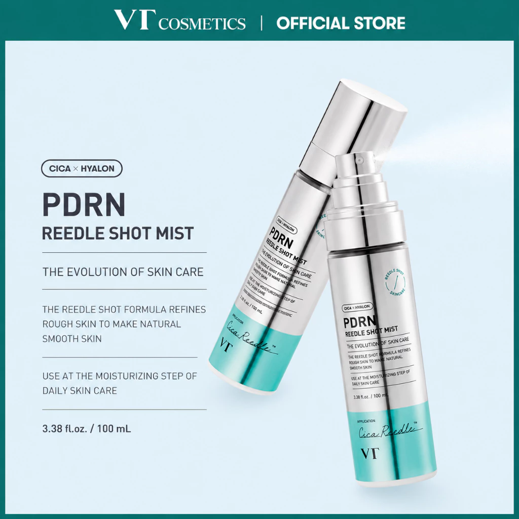 [VT] PDRN Reedle Shot Mist 100ml Dewy Glow Mist สําหรับผิวแห้งหมองคล้ํา Moisture Barrier & Elasticity Care [เรือธงอย่างเป็นทางการ]