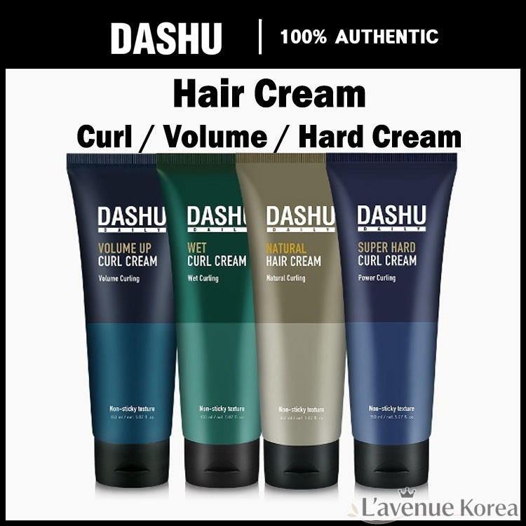 [ DASHU ] DAILY Volume Up Curl Cream 150ml / Natural Hair Cream 150ml / Super Hard Curl Cream 150ml 