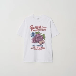 [RONRON] Vintage Grape Over Fit T Shirt / 3colors