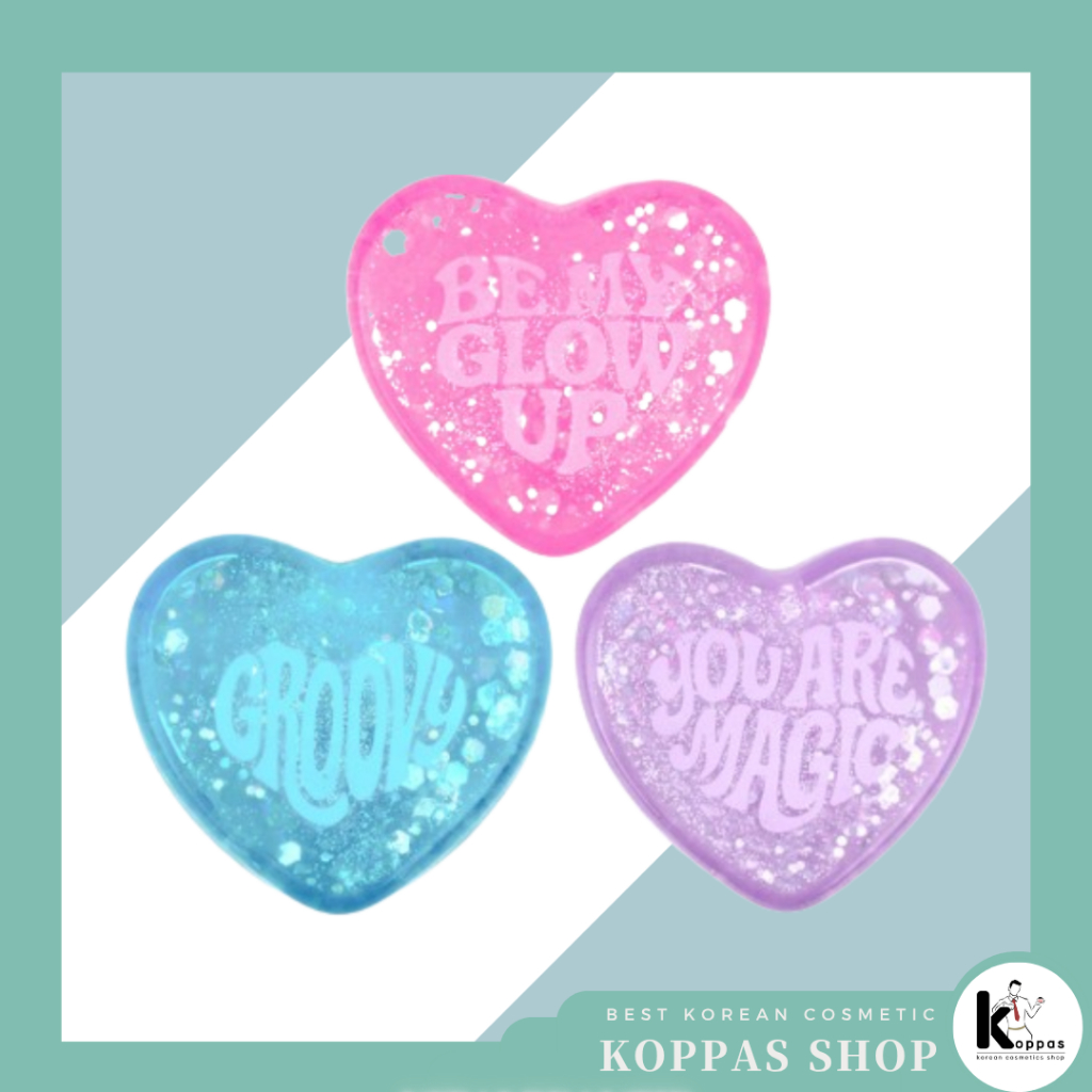 [NEEDOH] Teenie Sparkle Squeeze Hearts, 3pack / ของเล่นยางกัดเกาหลี / Stress Relief Fun / ของแท้ 100% โดย sadf