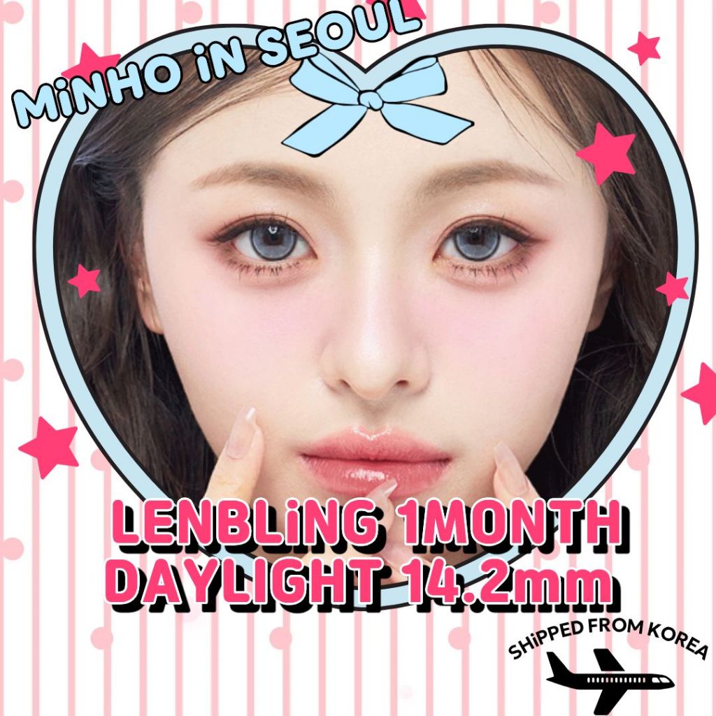 LENBLING DAYLIGHT คอนแทคเลนส์ 3 สี 1 เดือน| G.DIA 14.2 มม. K-Beauty Sunmuse เลนส์เครื่องสําอาง