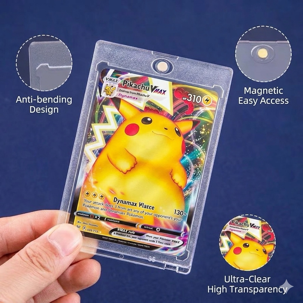 POKEMON TCG Magnetic Card Holder One Touch 35PT Game Card Holder Sleeve Magnet/Top loader Card Prote