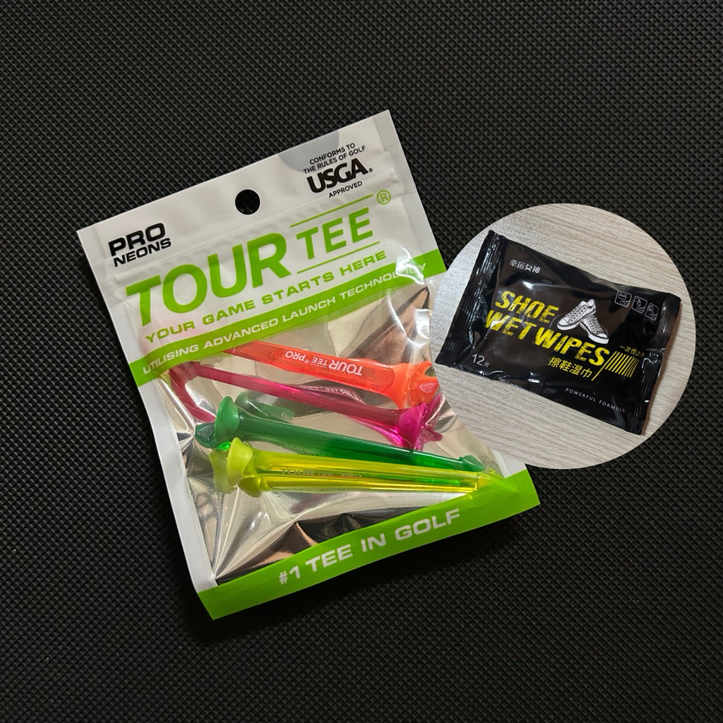 Tour Tee Pro Neon แถมฟรีทิชชูเปียกทำความสะอาดรองเท้า – 1 ห่อ มี 4 ชิ้น
