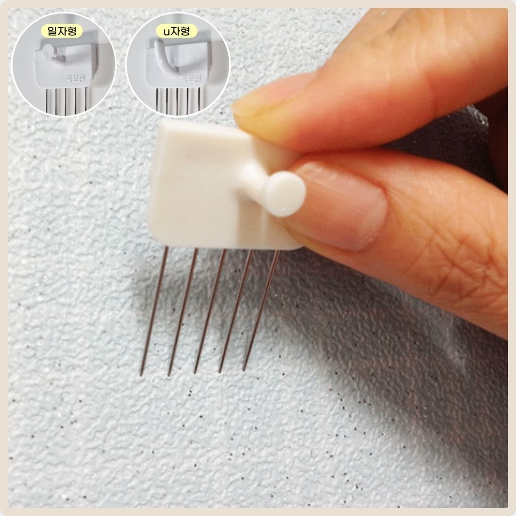 Kkokkopin Pin Wall Hook Set 4P ผ้า Wall Organizer