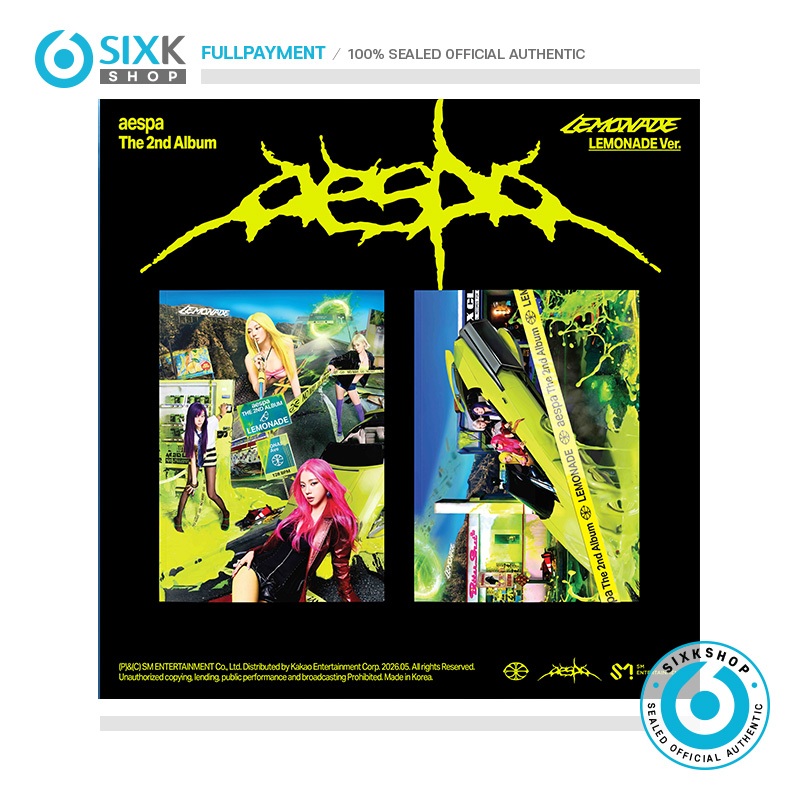 SIXKSHOP✨AESPA 2nd Full Album [LEMONADE] (LEMONADE ver)
