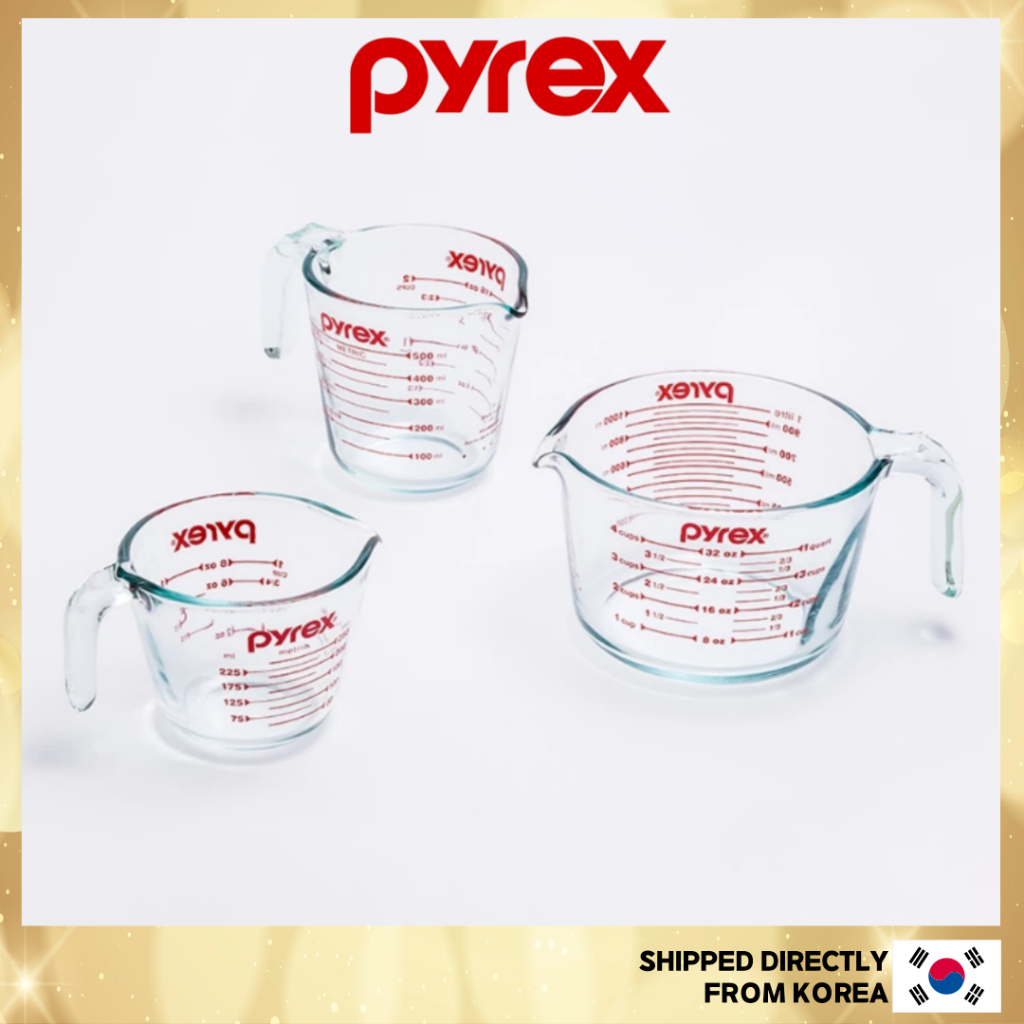 [PYREX] ถ้วยตวงแก้วทนความร้อน (250ml / 500ml / 1000ml)