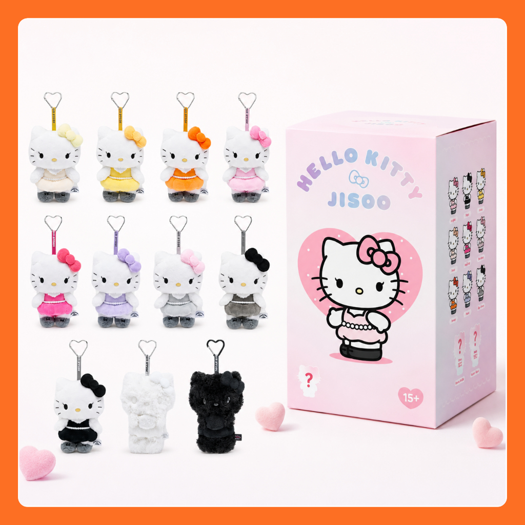 HELLO KITTY x JISOO Random Plush Keychain / Blind Box Bag Charm