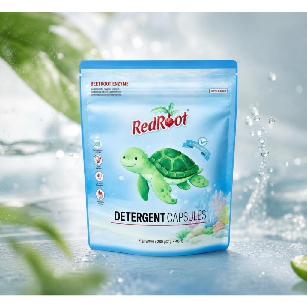 (ดีที่สุด) RedRoot Baby Laundry Capsule ผงซักฟอกไร้กลิ่น 40 ฝัก สูตรอ่อนสําหรับเสื้อผ้าเด็กแรกเกิด