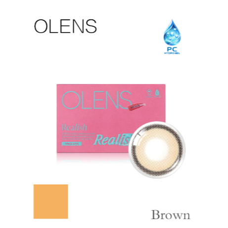 OLENS Realish Brown 2P คอนแทคเลนส์ 1 เดือน