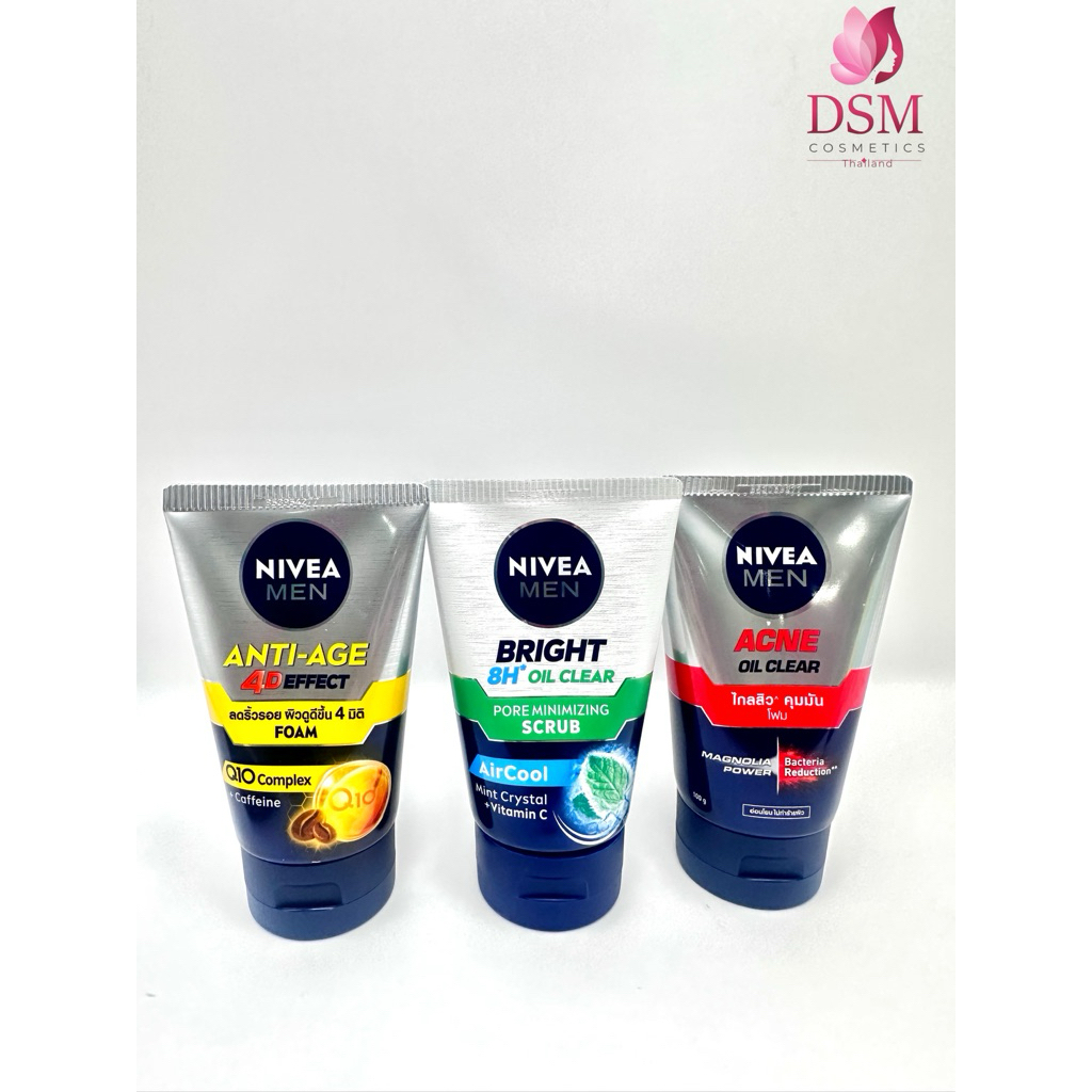 NIVEA  MAN โฟมล้างหน้า 3 สูตร