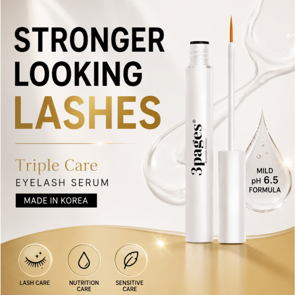 3pages Peptide Lash Serum ผลิตในเกาหลี | Fuller, Healthier Looking Lashes