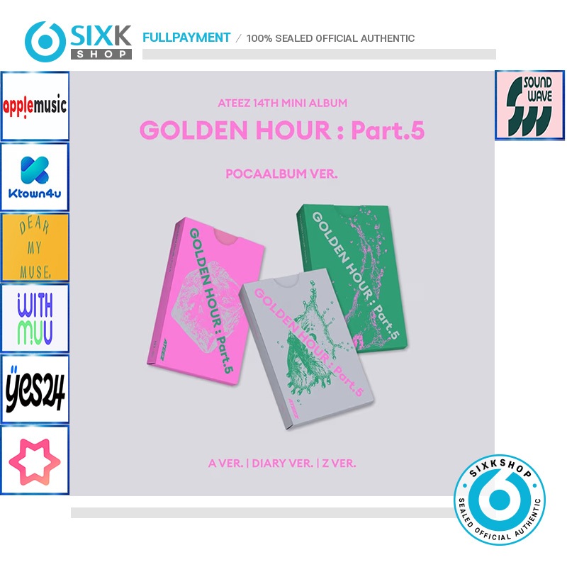 (POB_POCA ALBUM Ver) ATEEZ 14th Mini Album GOLDEN HOUR : Part.5