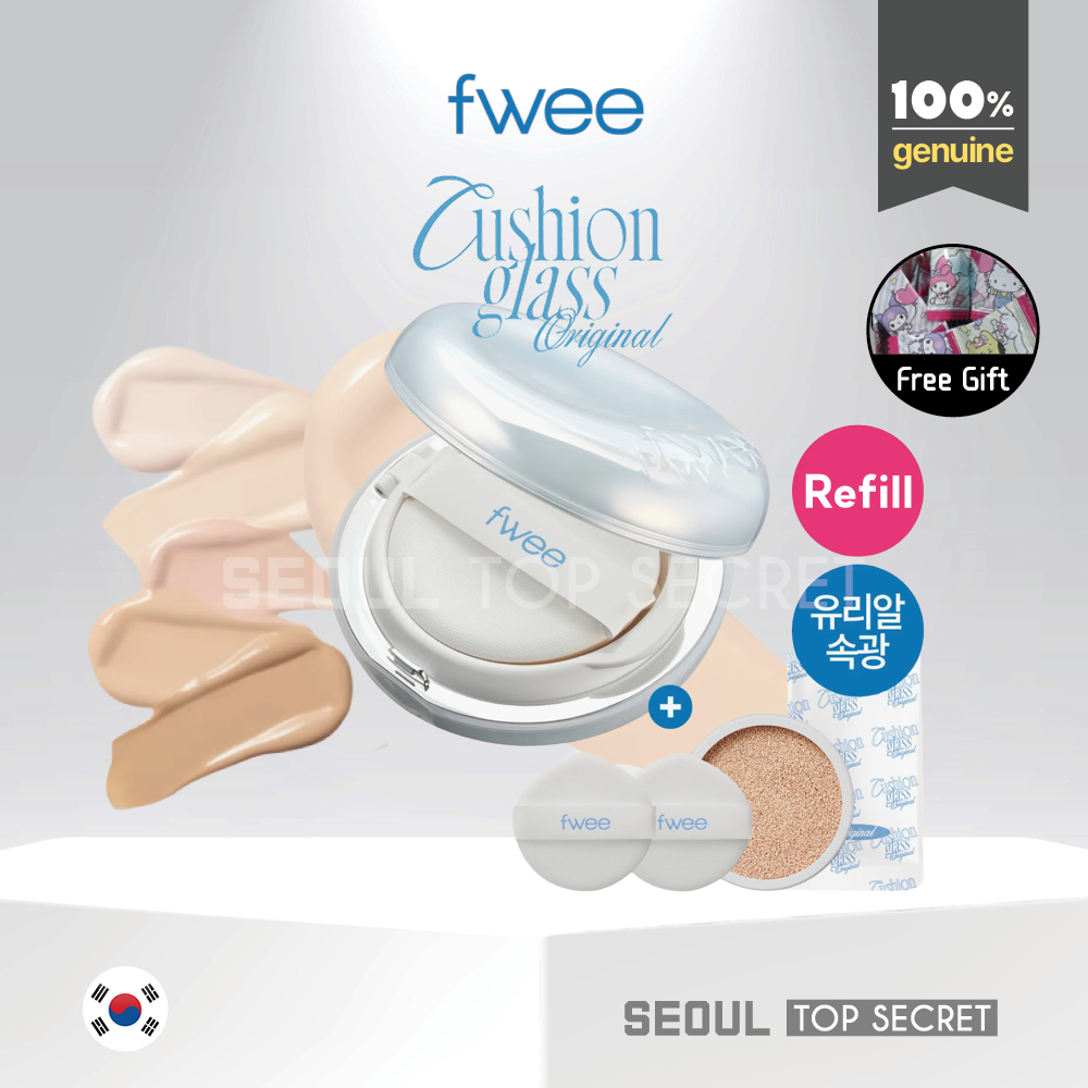[fwee] Cushion Glass Original (5 Shades) + Refill + Puff 2