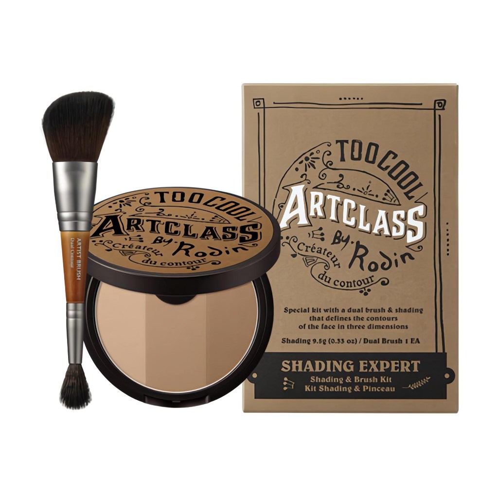 Too Cool For School Artclass By Rodin Shading Expert 9.5g + Dual Contour Brush Contour Powder Classi