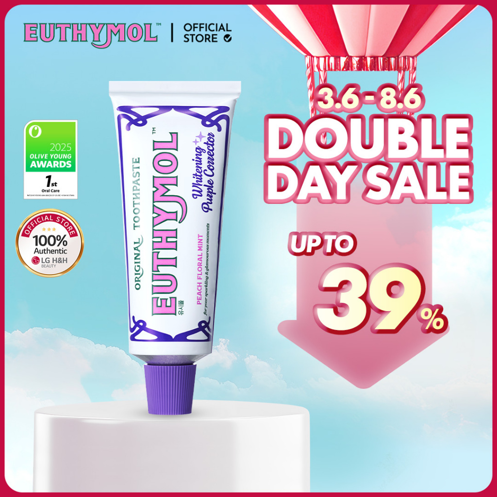 [EUTHYMOL] Whitening Purple Toothpaste 106g | ยาสีฟัน, ยาสีฟันลักชัวรี่จากอังกฤษ | LG H&H BEAUTY