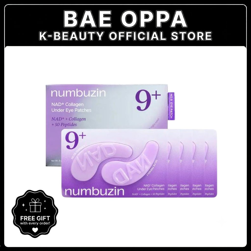 numbuzin แผ่นมาส์กใต้ตา คอลลาเจน NAD+ No.9 5คู่