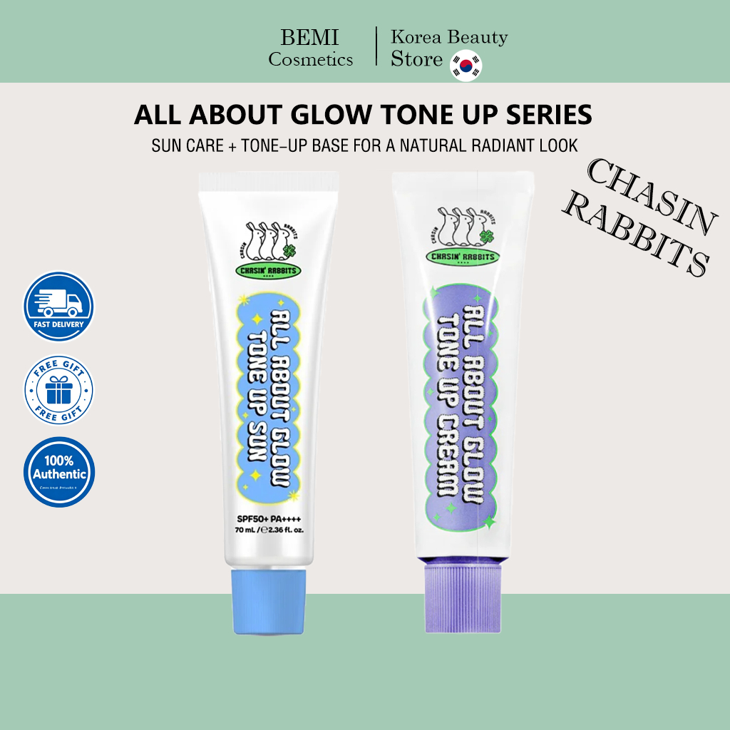 [Chasin Rabbits] All About Glow Tone Up Cream 50ml/All About Glow Tone up Sun 70ml