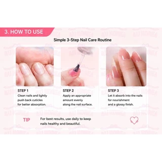 OHORA Glossy & Enhancing Nail Strengthener 15ml – 10 สี / K-BEAUTY