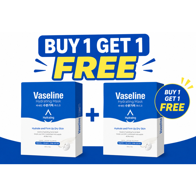 VASELINE VASSELINE Hyaluron Hydrating Mask Pack 10pcs BUY 1 แถม 1 Daily Moisture Care Made in Korea 