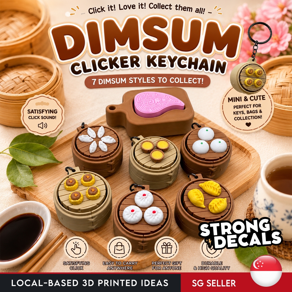 พวงกุญแจ Dimsum Clicker Fidget ASMR